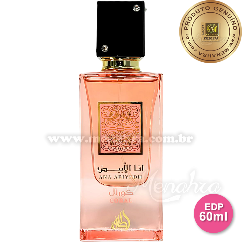 ANA ABIYEDH CORAL LATTAFA EAU DE PARFUM - PERFUME FEMININO 60ML