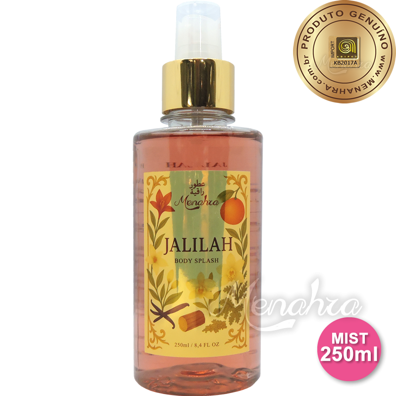 Jalilah Body Mist Menahra - Colônia Árabe Feminina 250ml